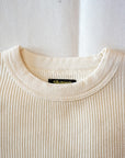 Dapper's (ダッパーズ)　長袖ワッフルTシャツ　1723　"Standard Waffle Crew Neck L/S Tee"　オフホワイト