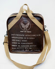 BUZZ RICKSON'S (バズリクソンズ)　レザー・ショルダーバッグ　BR02834　"SUIT-PNEUMATIC ANTI-G, TYPE G-3A LEATHER BAG"　ブラウン