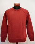 DELUXEWARE (デラックスウエア)　スウェット　S104-P　"FLAT.SEAM PLAIN"　D.レッド