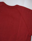 DELUXEWARE (デラックスウエア)　スウェット　S104-P　"FLAT.SEAM PLAIN"　D.レッド