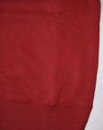 DELUXEWARE (デラックスウエア)　スウェット　S104-P　"FLAT.SEAM PLAIN"　D.レッド