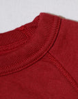 DELUXEWARE (デラックスウエア)　スウェット　S104-P　"FLAT.SEAM PLAIN"　D.レッド