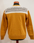 DELUXEWARE (デラックスウエア)　ハーフジップ・スウェット　S105-24A　"SNOW HALF ZIP"　アンティークイエロー