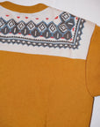 DELUXEWARE (デラックスウエア)　ハーフジップ・スウェット　S105-24A　"SNOW HALF ZIP"　アンティークイエロー
