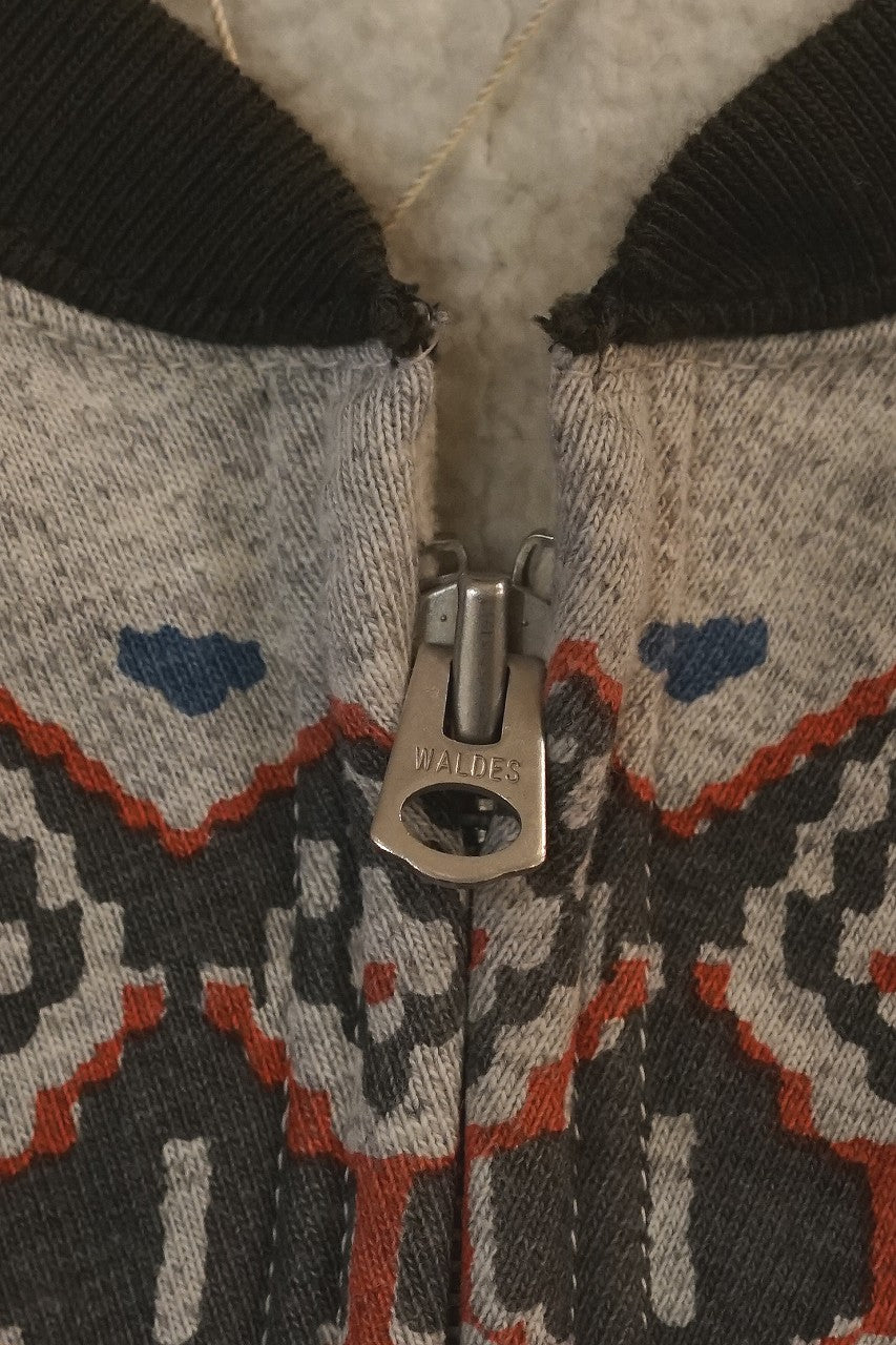 DELUXEWARE (デラックスウエア)　ハーフジップ・スウェット　S105-24A　"SNOW HALF ZIP"　オリーブ