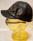 Dapper's (ダッパーズ)　レザー・ワークキャップ　1741　"40’s Style Horsehide Leather Work Cap"　ブラック