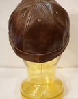 Dapper's (ダッパーズ)　レザー・ワークキャップ　1741　"40’s Style Horsehide Leather Work Cap"　ブラウン