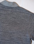 DELUXEWARE (デラックスウエア)　スウェットカーディガン　SCB-00　"50s CARDIGAN"　黒杢グレー