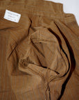 WARE HOUSE (ウエアハウス)　ブラウンダックジャケット　2214　"1880 HEAVY LEATHER BOUND BLOUSE"　ダックストライプ・ワンウォッシュ