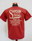DELUXEWARE (デラックスウエア)　半袖Tシャツ　SDTS-2501　"SAMSON"　ダークレッド