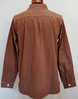 Dapper's (ダッパーズ)　ラウンドカラー・ワークシャツ　1758　"Classical Round Collar Work Shirts"　ラセットブラウンチェック