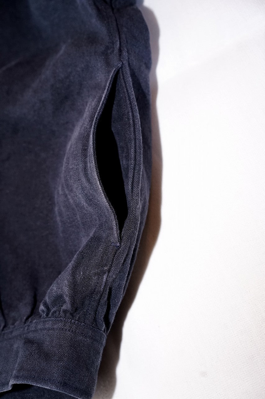 The 2 Monkeys (ザ・トゥーモンキーズ)　リネン・ワークジャケット　TM02454　"French Work Blouse (フレンチワークブラウス)"　ブルーブラック