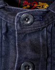 The 2 Monkeys (ザ・トゥーモンキーズ)　リネン・ワークジャケット　TM02454　"French Work Blouse (フレンチワークブラウス)"　ブルーブラック
