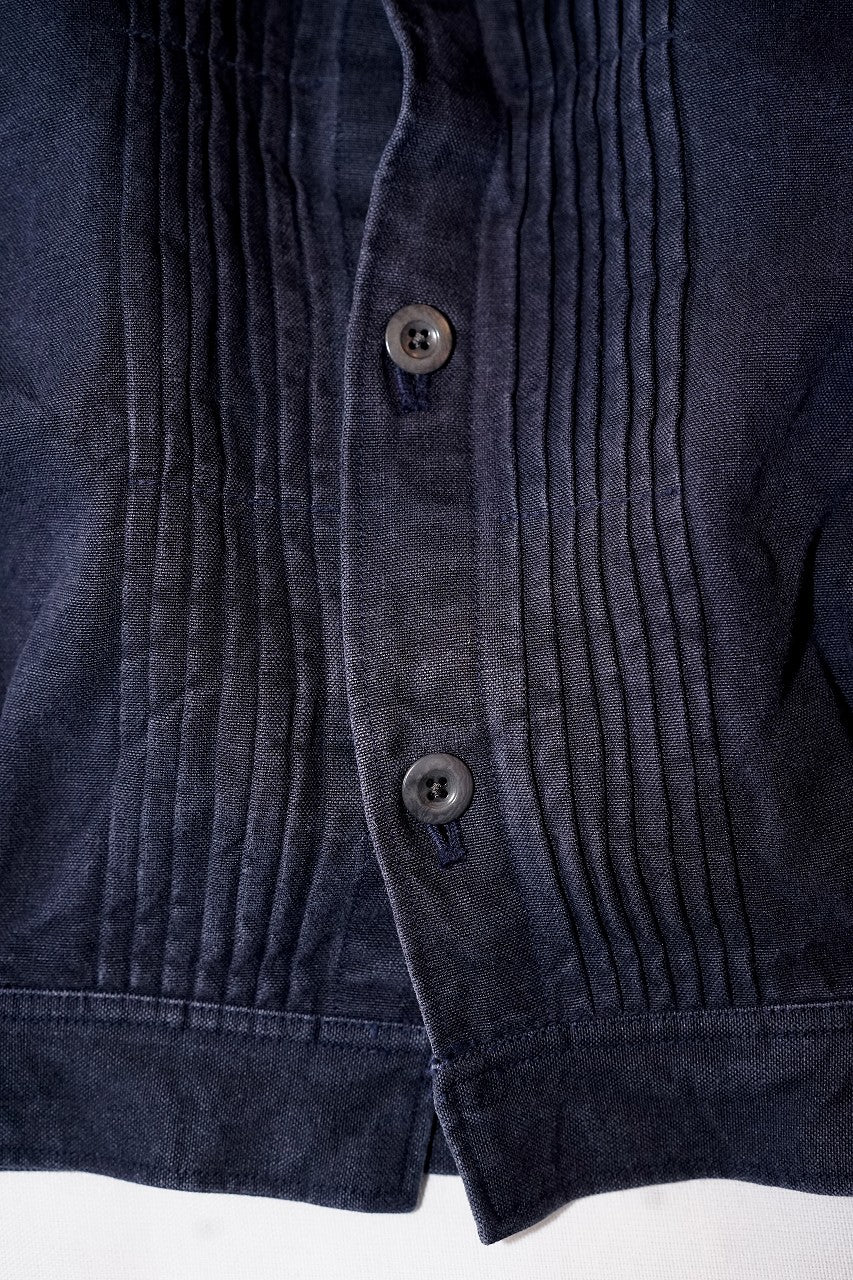 The 2 Monkeys (ザ・トゥーモンキーズ)　リネン・ワークジャケット　TM02454　"French Work Blouse (フレンチワークブラウス)"　ブルーブラック