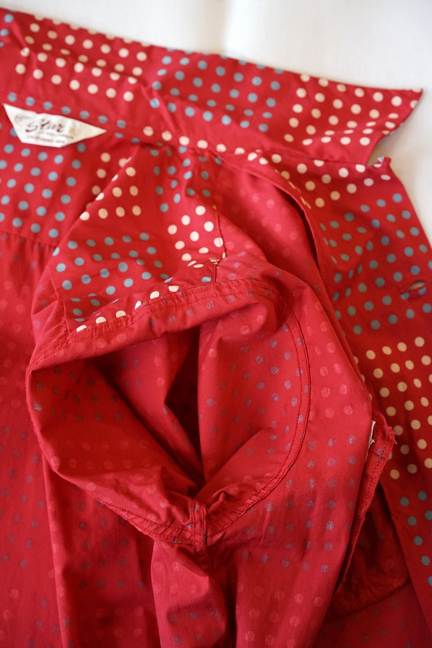 STAR OF HOLLYWOOD (スターオブハリウッド)　半袖オープンシャツ　SH39495　"POLKA DOT"　レッド