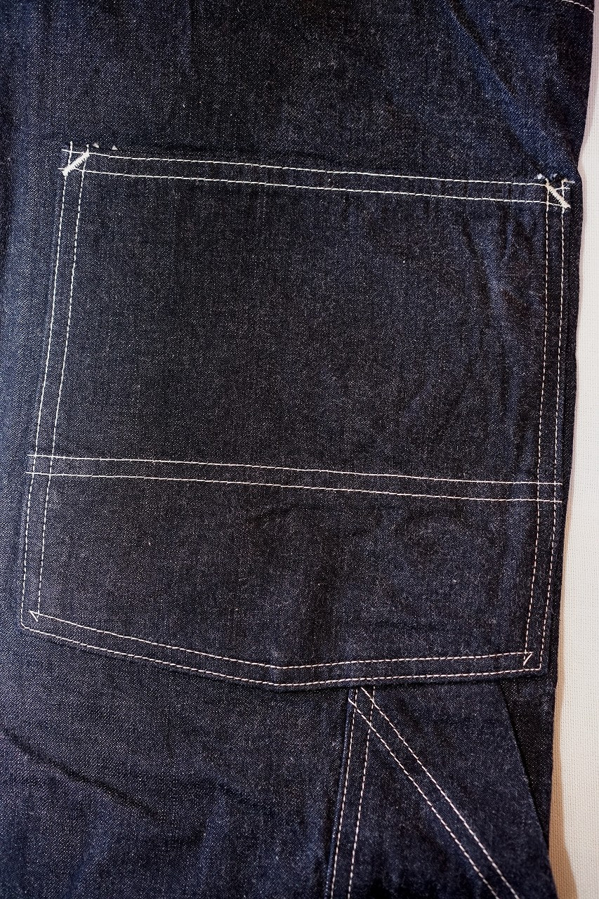 HEAD LIGHT (ヘッドライト)　ローバック・デニムオーバーオール　HD42554　"11oz. BLUE DENIM LOW BACK OVERALLS"　ワンウォッシュ