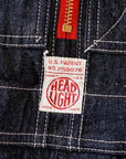 HEAD LIGHT (ヘッドライト)　ローバック・デニムオーバーオール　HD42554　"11oz. BLUE DENIM LOW BACK OVERALLS"　ワンウォッシュ