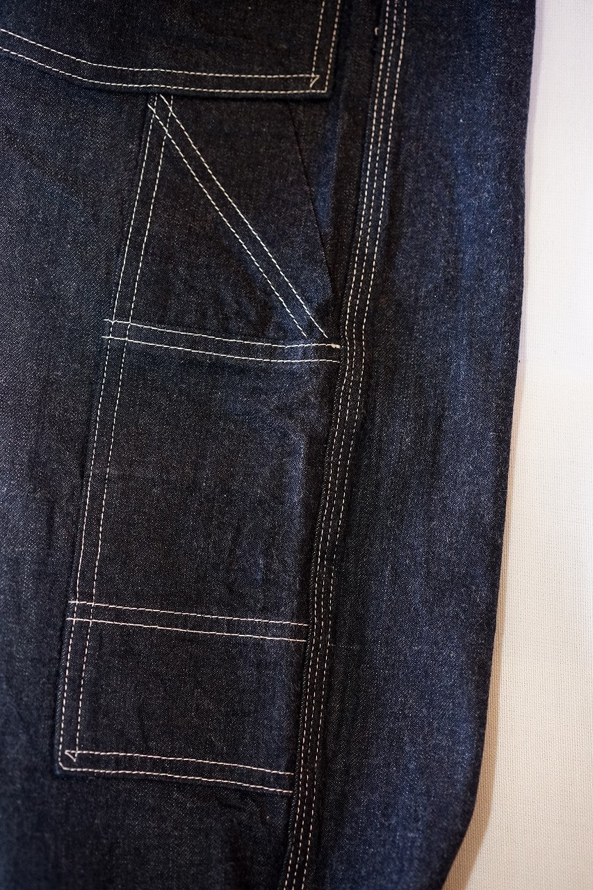 HEAD LIGHT (ヘッドライト)　ローバック・デニムオーバーオール　HD42554　"11oz. BLUE DENIM LOW BACK OVERALLS"　ワンウォッシュ