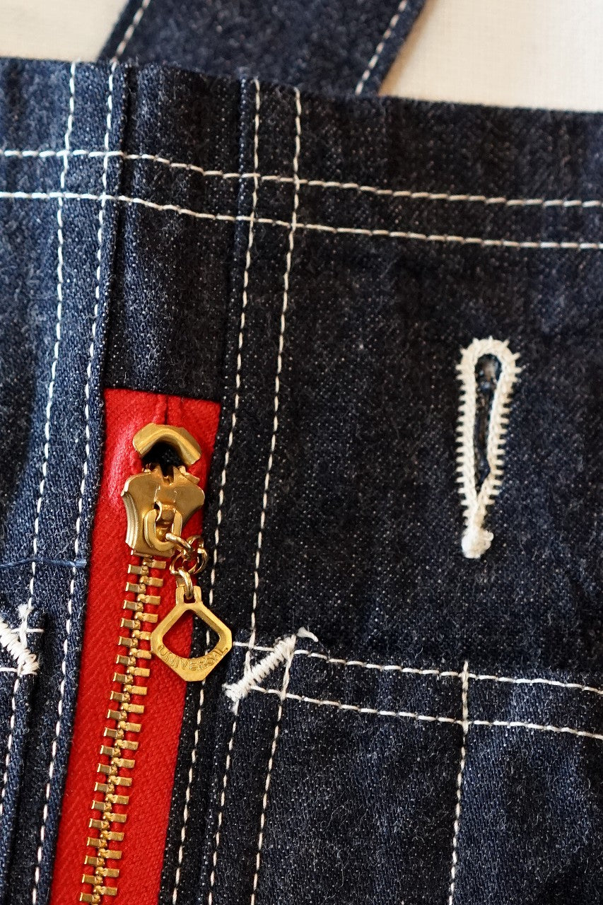HEAD LIGHT (ヘッドライト)　ローバック・デニムオーバーオール　HD42554　"11oz. BLUE DENIM LOW BACK OVERALLS"　ワンウォッシュ