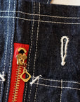 HEAD LIGHT (ヘッドライト)　ローバック・デニムオーバーオール　HD42554　"11oz. BLUE DENIM LOW BACK OVERALLS"　ワンウォッシュ