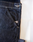 HEAD LIGHT (ヘッドライト)　ローバック・デニムオーバーオール　HD42554　"11oz. BLUE DENIM LOW BACK OVERALLS"　ワンウォッシュ