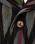 Pherrow's (フェローズ)　半袖オープンカラーシャツ　25S-HANDMADE FABRIC SHIRTS　ブラック