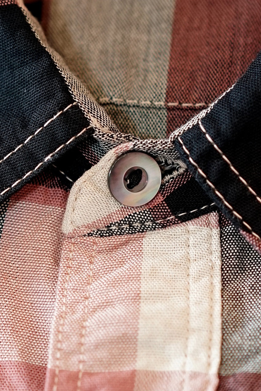 DELUXEWARE (デラックスウエア)　長袖シャツ　LV-31　"50s CHECK PATTERN"　レッド