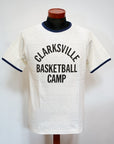 WARE HOUSE (ウエアハウス)　リンガーTシャツ　4059　"CLARKSVILLE"　クリーム×ネイビー