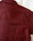 WARE HOUSE (ウエアハウス)　半袖ワークシャツ　3056　"SHORT SLEEVE CHECK WORK SHIRTS"　A柄 (ギンガムチェック) レッド