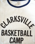 WARE HOUSE (ウエアハウス)　リンガーTシャツ　4059　"CLARKSVILLE"　クリーム×ネイビー