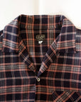 DALEE'S (ダリーズ)　半袖シャツ　"Huco.S"　...1910s RAYON SHIRT　ネイビーオレンジ