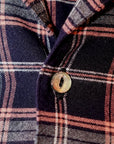 DALEE'S (ダリーズ)　半袖シャツ　"Huco.S"　...1910s RAYON SHIRT　ネイビーオレンジ