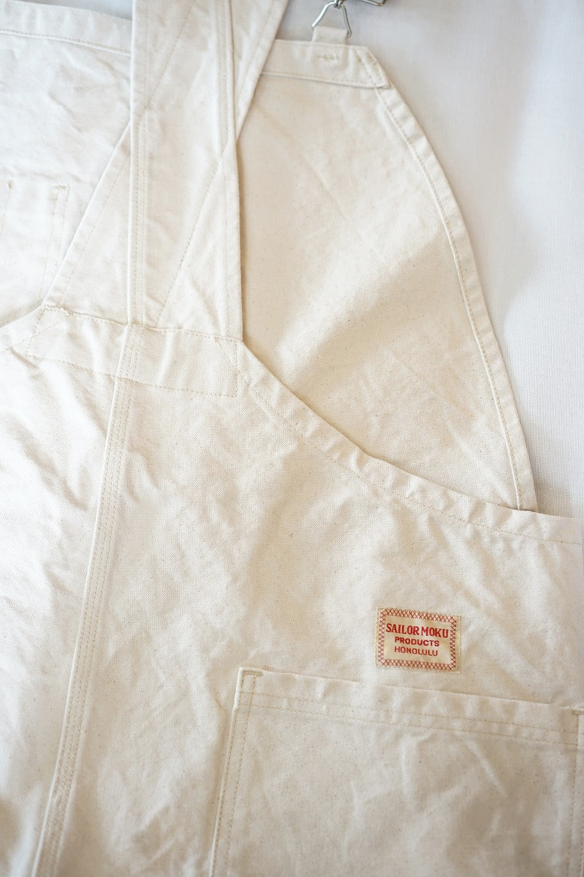 SAILOR MOKU PRODUCTS (セイラー・モク・プロダクツ)　コットンダック・オーバーオール　SM42523　"10oz. COTTON DUCK OVERALLS"　オフホワイト