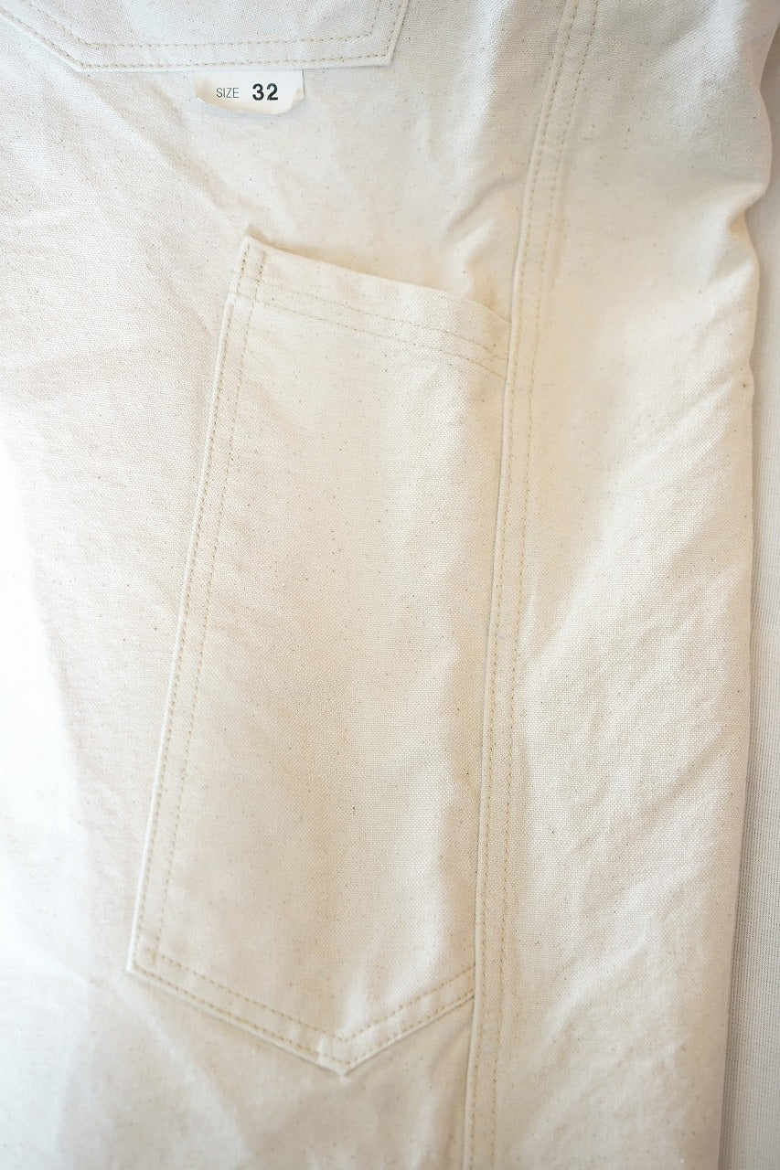 SAILOR MOKU PRODUCTS (セイラー・モク・プロダクツ)　コットンダック・オーバーオール　SM42523　"10oz. COTTON DUCK OVERALLS"　オフホワイト
