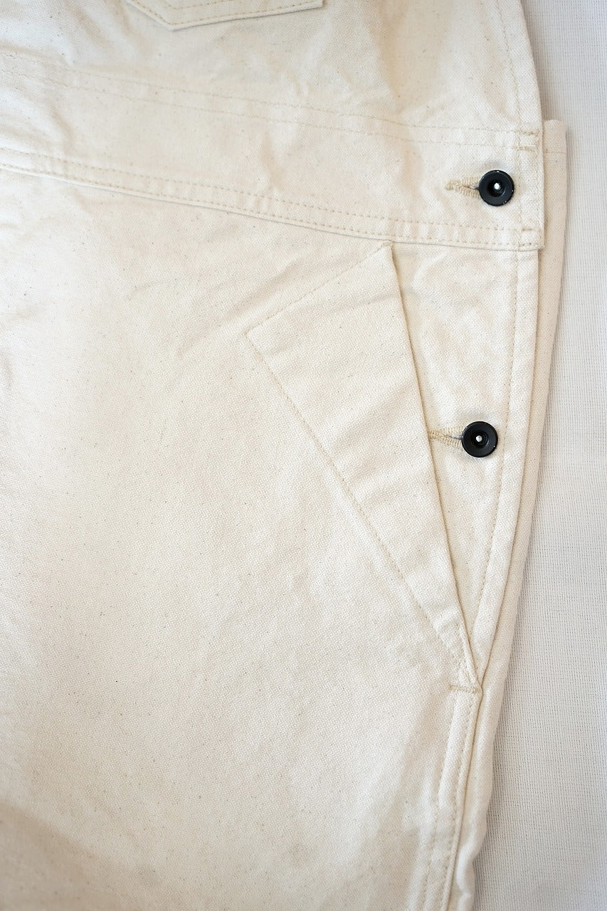 SAILOR MOKU PRODUCTS (セイラー・モク・プロダクツ)　コットンダック・オーバーオール　SM42523　"10oz. COTTON DUCK OVERALLS"　オフホワイト