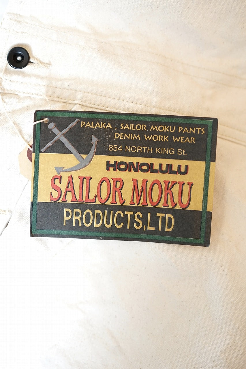 SAILOR MOKU PRODUCTS (セイラー・モク・プロダクツ)　コットンダック・オーバーオール　SM42523　"10oz. COTTON DUCK OVERALLS"　オフホワイト