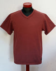 DALEE'S (ダリーズ)　Vネック・半袖Tシャツ　SAT-V30　"OLD SHALLOW NECK"　RDS.レッド