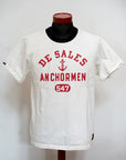 DELUXEWARE (デラックスウエア)　半袖Tシャツ　DXTS-2503　"ANCHOR"　ホワイト