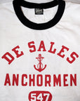 DELUXEWARE (デラックスウエア)　半袖Tシャツ　DXTS-2503　"ANCHOR"　ホワイト