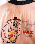 STYLE EYES (スタイルアイズ)　レーヨン・ボウリングシャツ　SE39458　"JAX BEER"　ピンク