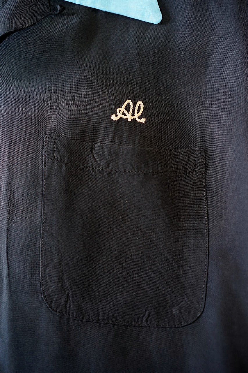 STYLE EYES (スタイルアイズ)　レーヨン・ボウリングシャツ　SE39458　"JAX BEER"　ブラック