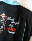 STYLE EYES (スタイルアイズ)　レーヨン・ボウリングシャツ　SE39458　"JAX BEER"　ブラック