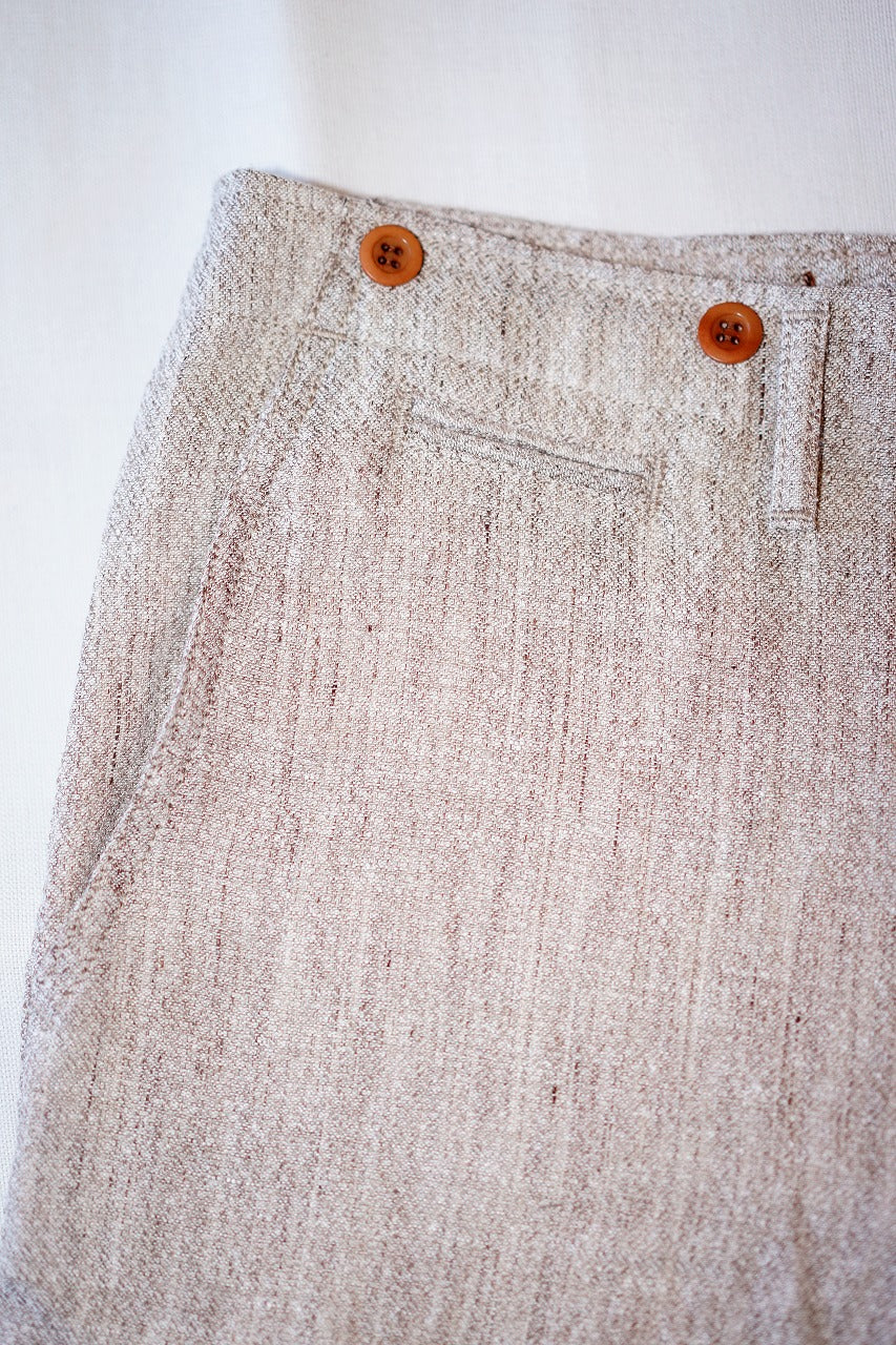 Dapper's (ダッパーズ)　ニッカーズパンツ　1788　"Classical Adjustable Knicker’s Linen Pants"　ライトベージュミックス