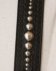 Dapper's(ダッパーズ) × ACE WESTERN BELTS(エースウエスタンベルト)　スタッズベルト　1792　"GO From Tokyo Design Studs Belt"　ブラック