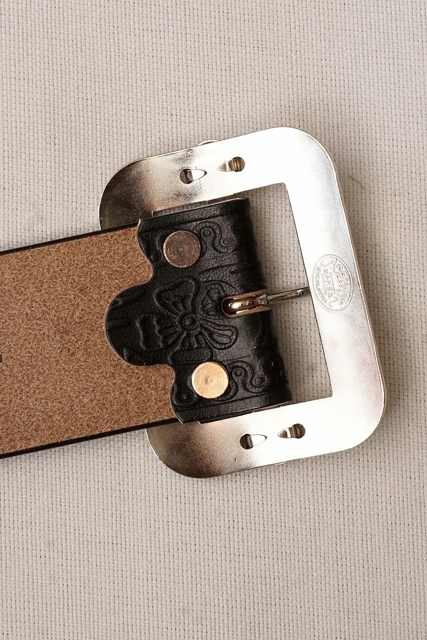 Dapper's(ダッパーズ) × ACE WESTERN BELTS(エースウエスタンベルト)　スタッズベルト　1792　"GO From Tokyo Design Studs Belt"　ブラック