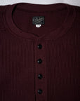 DALEE'S (ダリーズ)　長袖サーマルTシャツ　2230HT　...1930s WAFFLE HENLY THERMAL　オールドボルドー