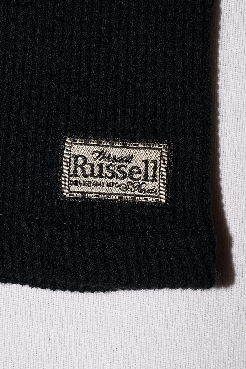 DALEE'S (ダリーズ)　長袖サーマルTシャツ　2230HT　...1930s WAFFLE HENLY THERMAL　ブラック