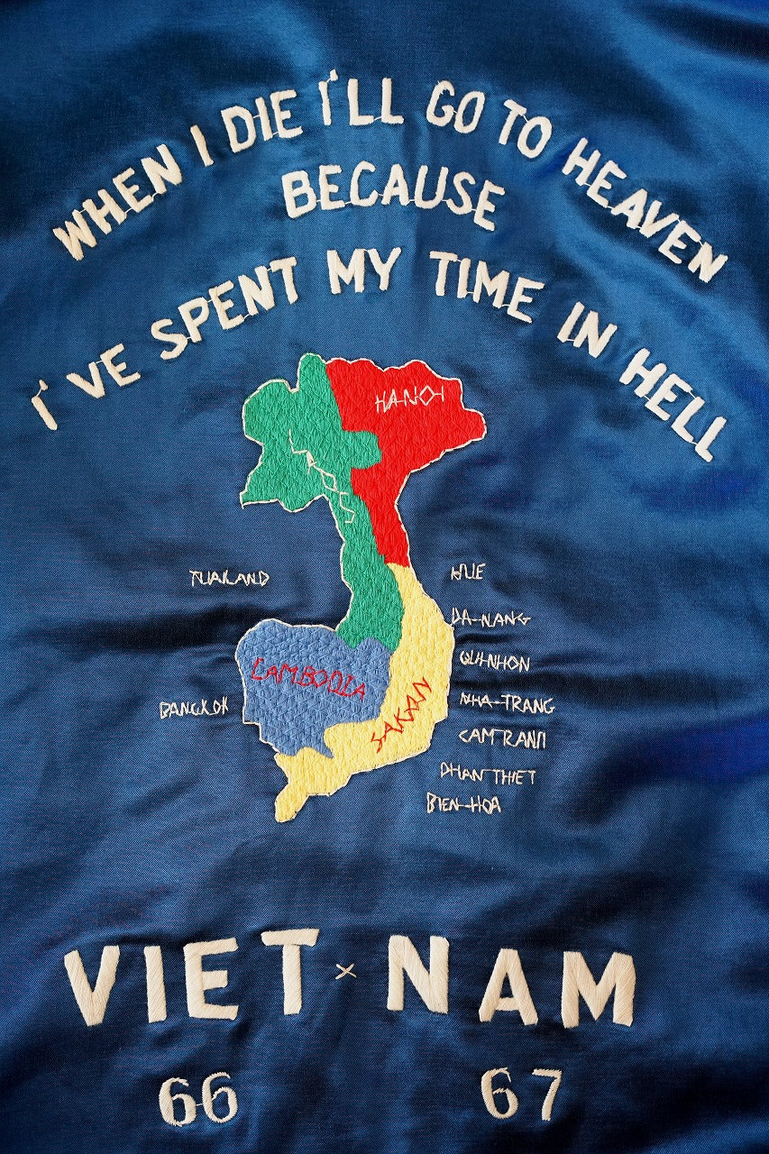 TAILOR TOYO (テーラー東洋)　ベトナムジャケット　TT15798　“VIET-NAM MAP”　ネイビー