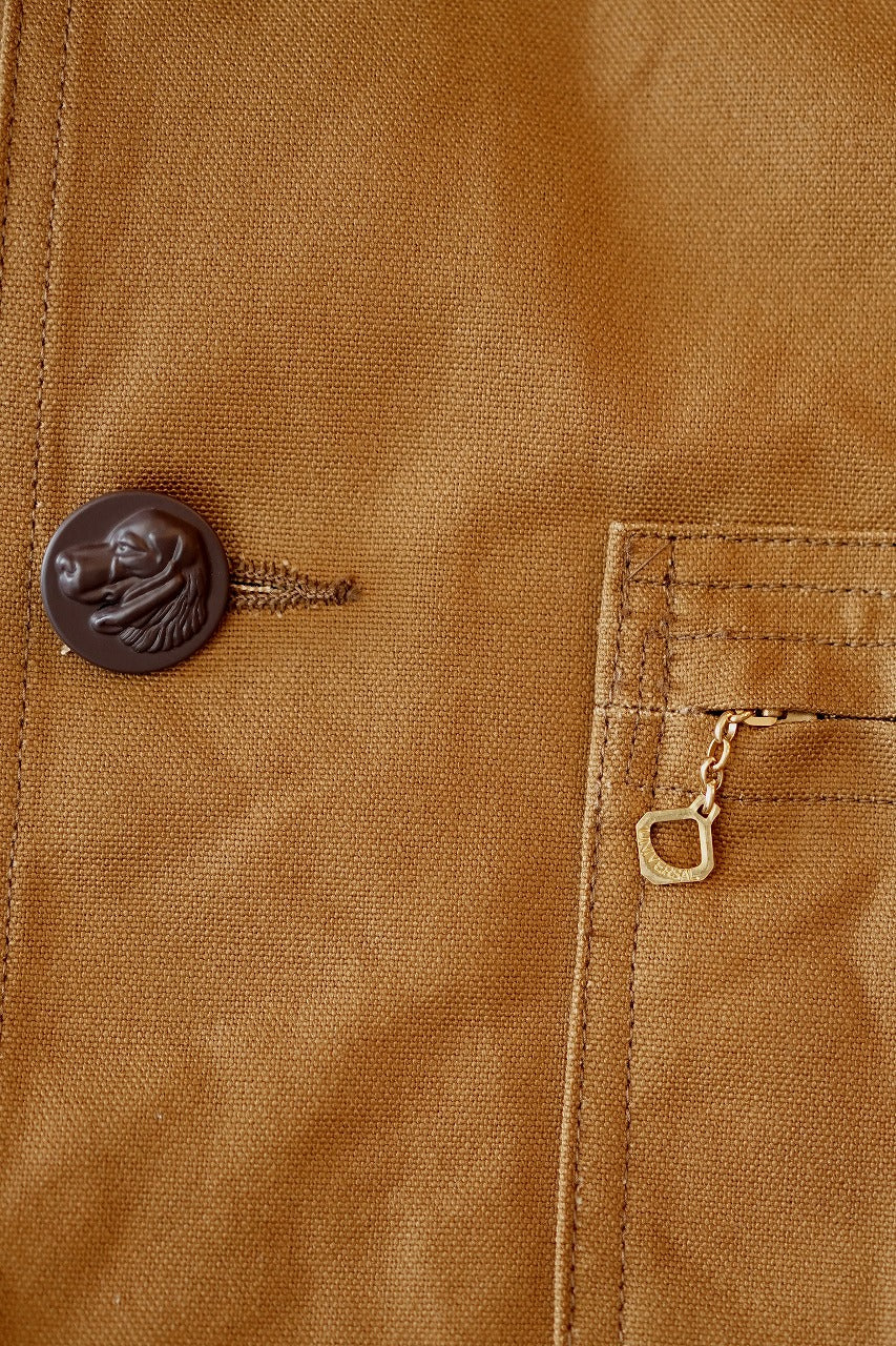 SUGAR CANE (シュガーケーン)　ハンティングジャケット　SC15834　"FICTION ROMANCE 13oz. BROWN DUCK HUNTING JACKET"　ブラウン