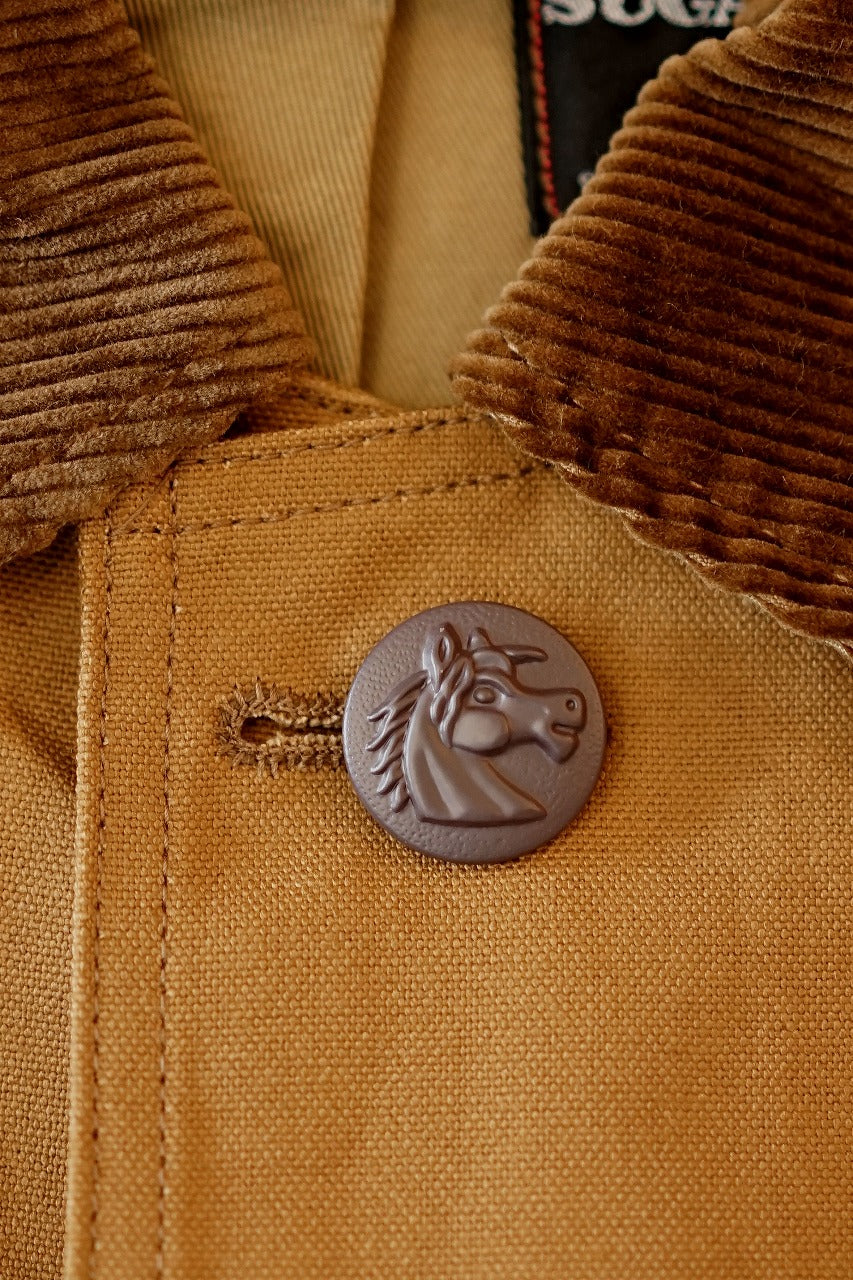 SUGAR CANE (シュガーケーン)　ハンティングジャケット　SC15834　"FICTION ROMANCE 13oz. BROWN DUCK HUNTING JACKET"　ブラウン